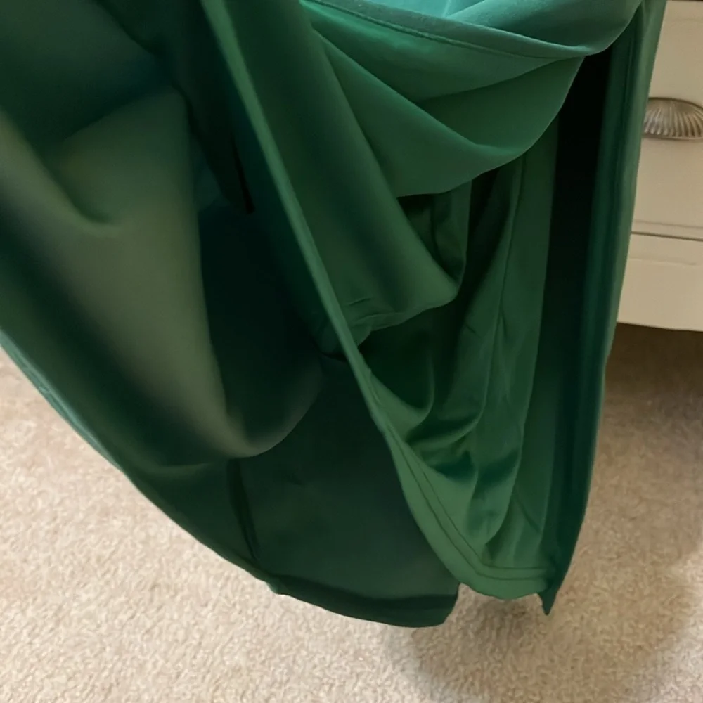 Lulus Women's Vibrant Allure Kelly Green Fitted Midi Dress Size XS NWT wedding - Picture 8 of 14